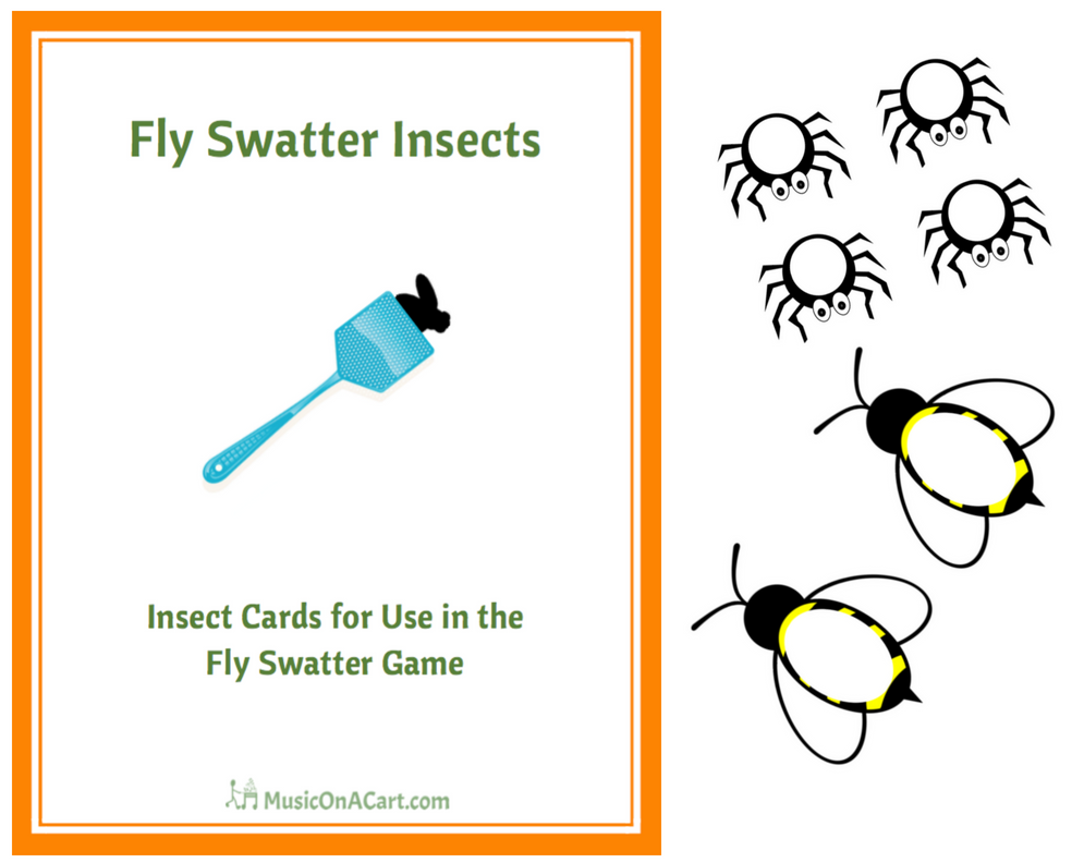 Fly Swatter Insects Music on a Cart